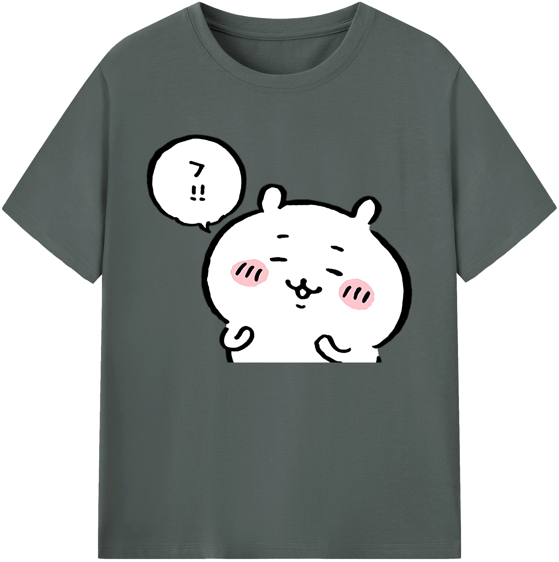 （画像用） ちいかわ ちいかわ Chii-kawa chiikawa 綿100％ メンズ半袖Tシャツ｜肌触りやわらか＆通気性